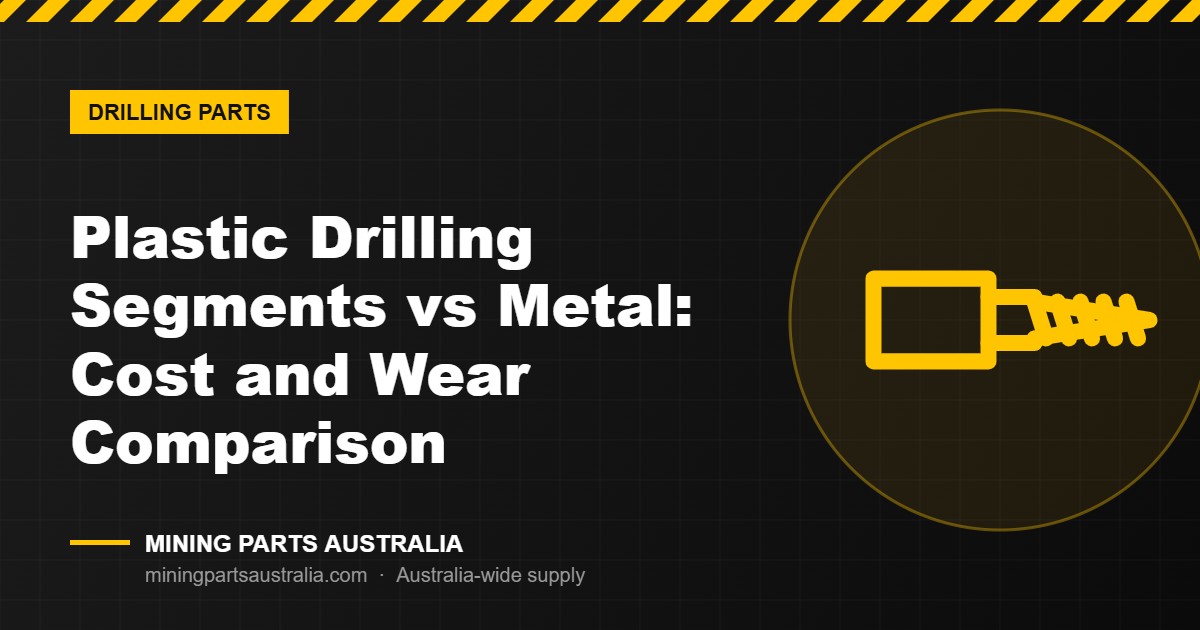 Plastic drilling segments compared with metal segments featured image – Mining Parts Australia