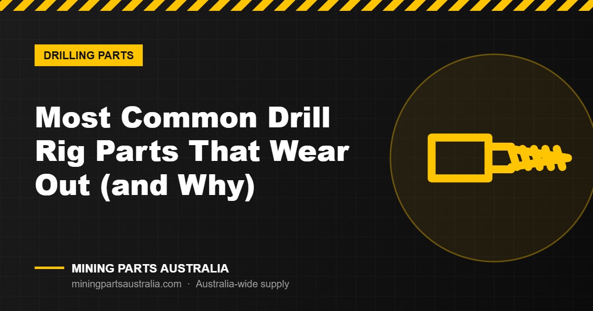 Common drill rig wear parts and spare parts for mining featured image – Mining Parts Australia