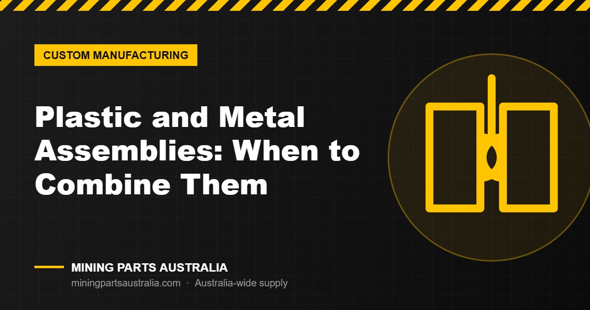 Integrated plastic and metal assemblies for mining components featured image – Mining Parts Australia