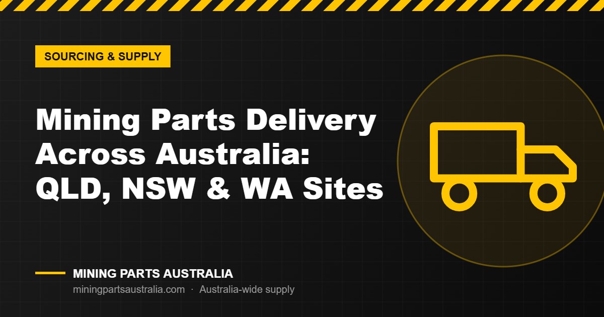 Mining parts delivery across Australia to Queensland, NSW and WA mine sites – Mining Parts Australia