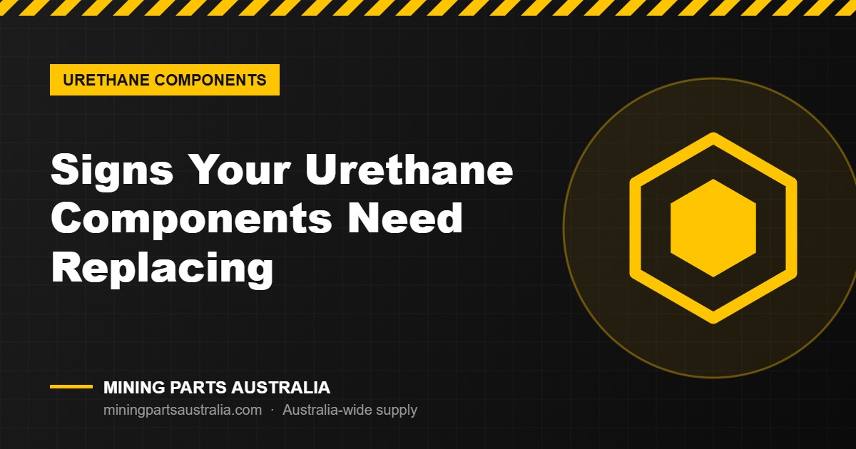 Inspecting worn urethane wear parts for replacement featured image – Mining Parts Australia