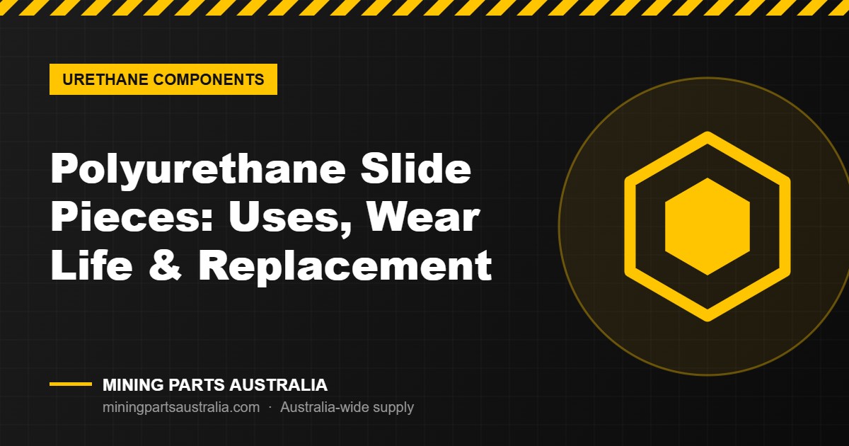 Polyurethane slide pieces for mining drill rigs and equipment featured image – Mining Parts Australia